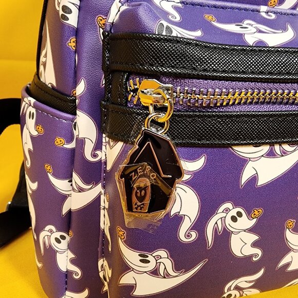 Loungefly Disney NBC ZERO Purple AOP GIow-in-the-Dark Mini Backpack NEW main image 6
